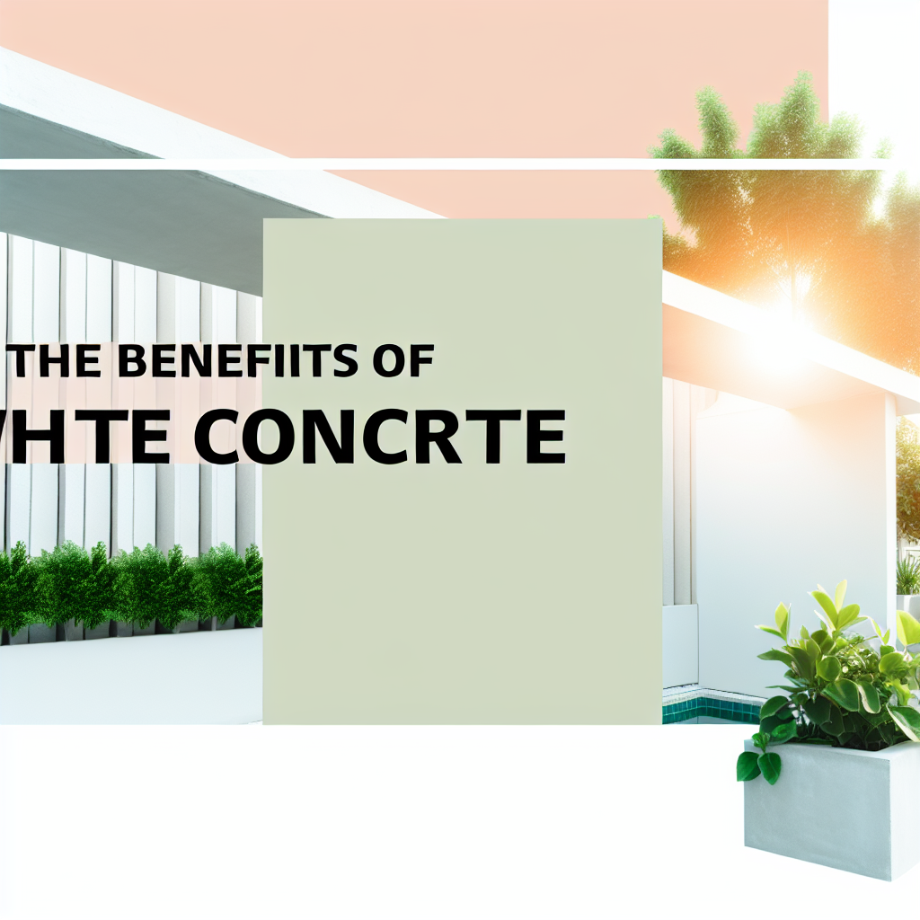 The Benefits of White Concrete