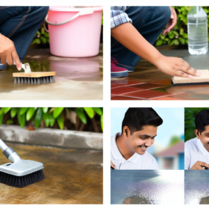 how to clean concrete stains